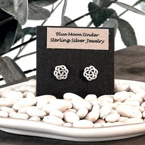 Sterling Silver Knot Earrings